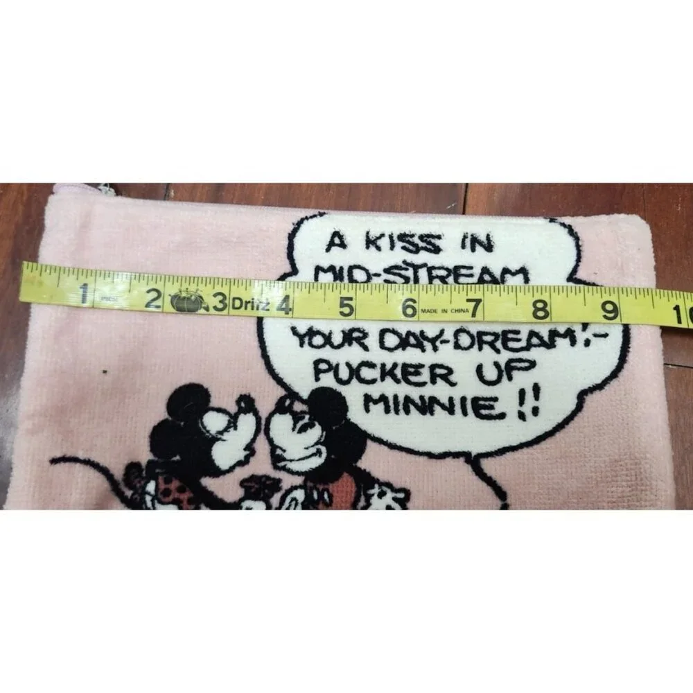 Nano Universe Disney Mickey Minnie Pouch Retro Comic Cosmetic Bag Japan Rare